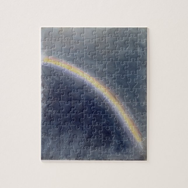 Himmel-Studie mit Regenbogen, 1827 (w/c auf Puzzle (Vertikal)