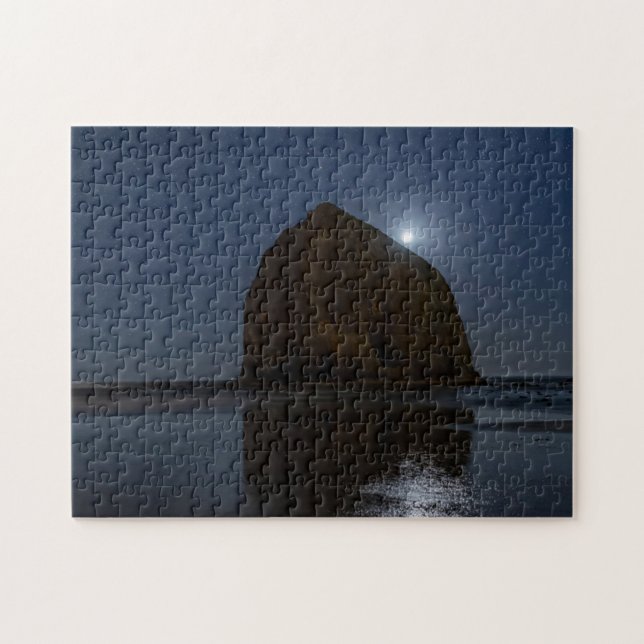 Himmel über dem Haystack Rock | Cannon Beach, Oreg Puzzle (Horizontal)