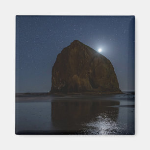 Himmel über Haystack Rock Cannon Beach, Oregon Magnet