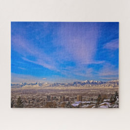 Himmel über Salt Lake City, Utah - 16x20 - 520 pc Puzzle