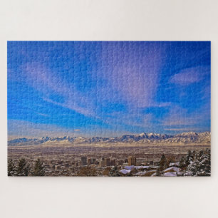 Himmel über Salt Lake City, Utah - 20x30 - 1014 pc Puzzle