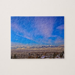 Himmel über Salt Lake City, Utah - 8x10 - 110 pc Puzzle