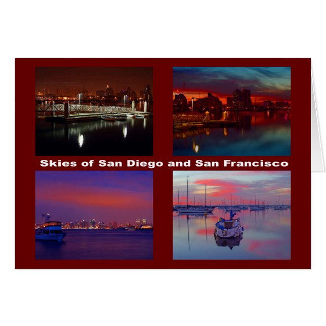 Himmel über San Diego und San Francisco (Vorderseite (Horizontal))