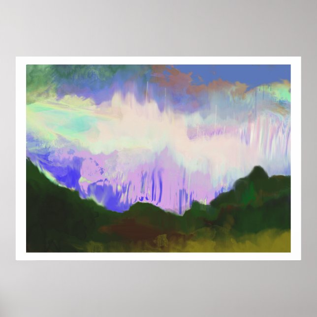 Himmel und Berge von Lilac Poster (Vorne)