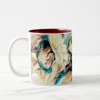Himmel und Erde - feine Kunst-Tasse Zweifarbige Tasse