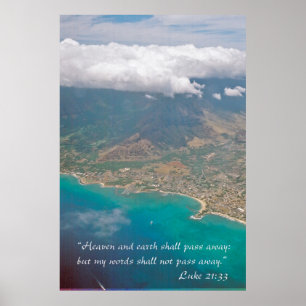 Himmel und Erde überschreiten weg Poster