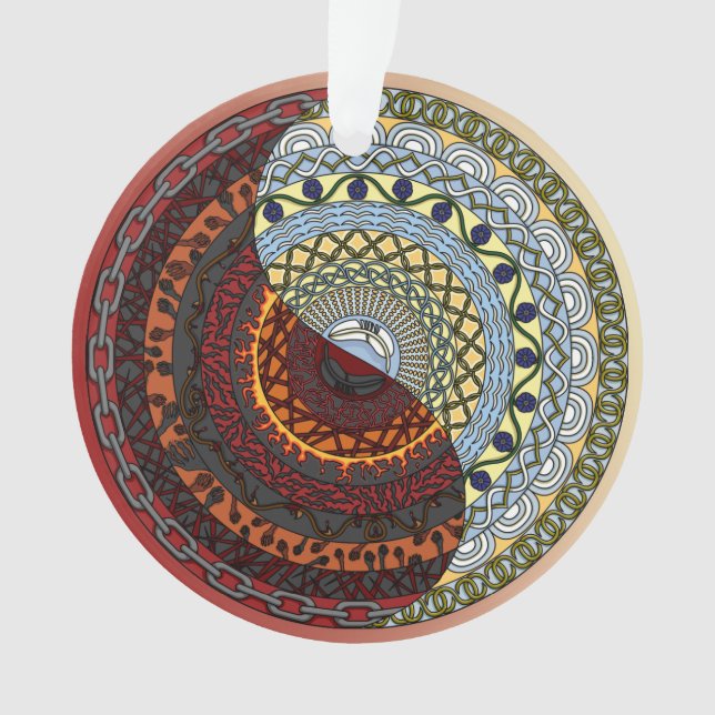 Himmel und Hölle Akrylus Ornament (Vorderseite)