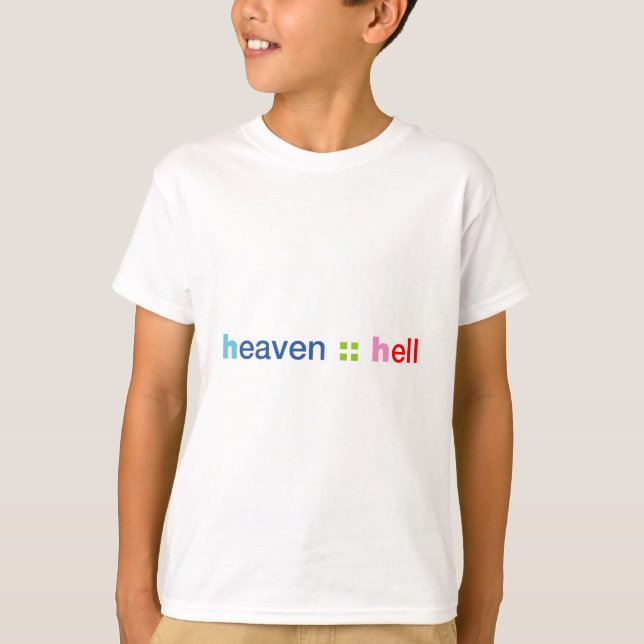 Himmel und Hölle T-Shirt (Vorderseite)