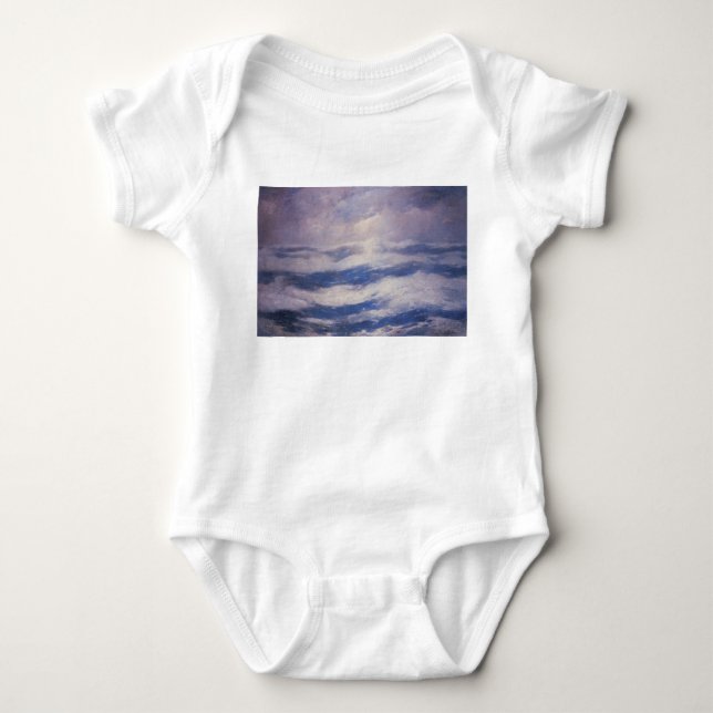 Himmel und Ozean (von Emil Carlsen) Baby Strampler (Vorderseite)