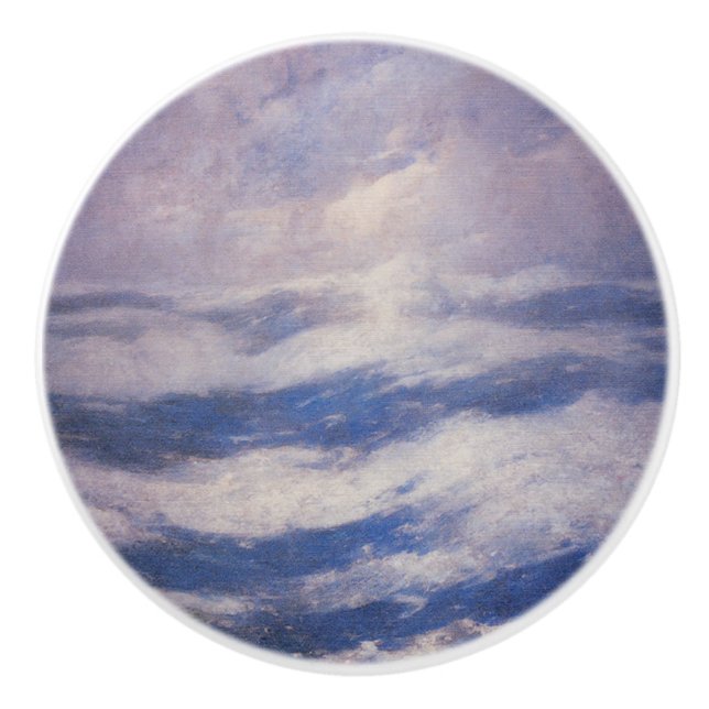 Himmel und Ozean (von Emil Carlsen) Keramikknauf (Vorderseite)