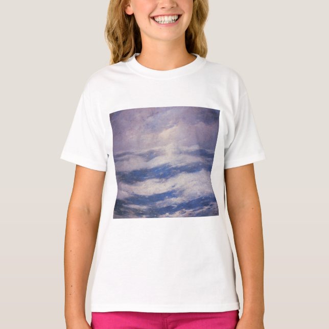 Himmel und Ozean (von Emil Carlsen) T-Shirt (Vorderseite)