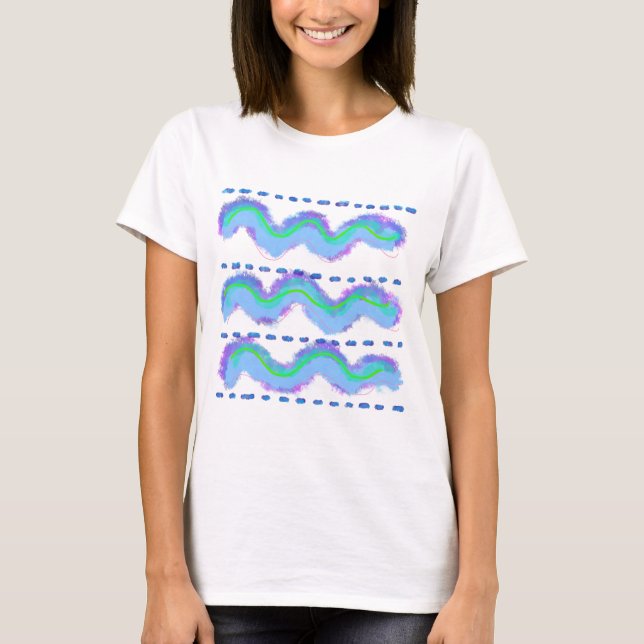 Himmel und Surfsommer T-Shirt (Vorderseite)