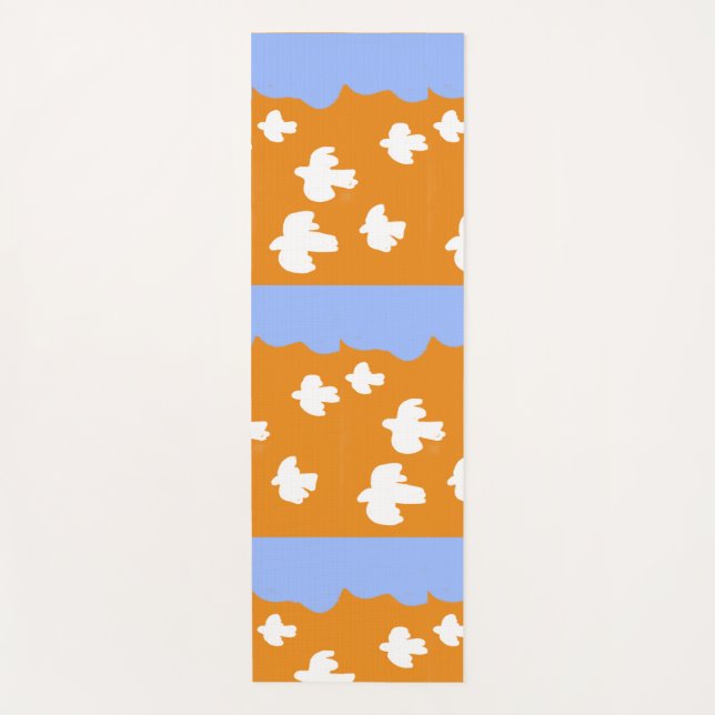 Himmel und Vogel Yogamatte (Vorderseite)