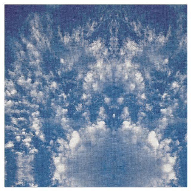 Himmel und Wolken Stoff (Nahaufnahme)