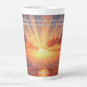 Himmel verkünden den Ruhm: Gott & Schöpfung Verse Milchtasse