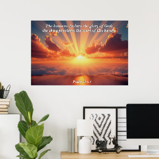 Himmel verkünden den Ruhm: Gott & Schöpfung Verse Poster