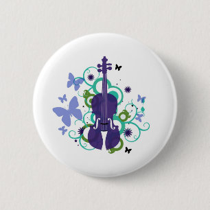 Himmel-Violinen-Entwurf Button