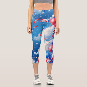 Himmel voller Freiheit Capri Leggings