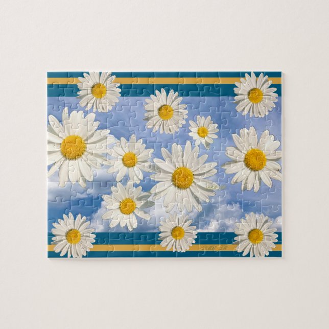 Himmel voller Gänseblümchen-Puzzle. Puzzle (Horizontal)