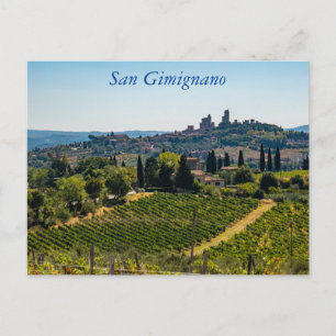 Himmel von San Gimignano,Toskana, Italien Post Pos Postkarte