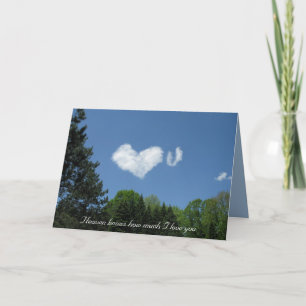 Himmel weiß, wie viel i-Liebe Sie Karte
