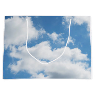 Himmel, Wetter, Natur, weiß, blau, wolke, sonnenli Große Geschenktüte