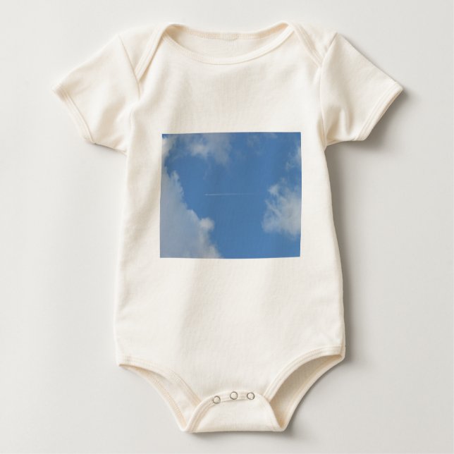 Himmelblau Baby T-shirt (Vorderseite)