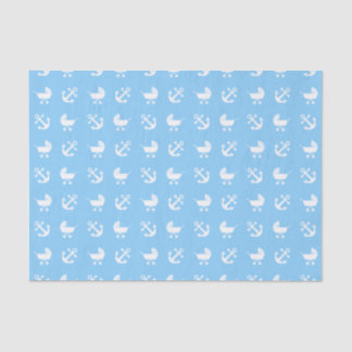 Himmelblau-Babyseemuster Seidenpapier