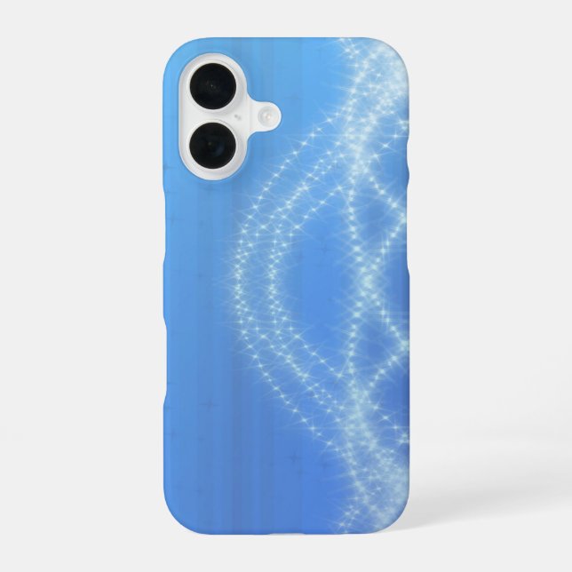 Himmelblau iPhone 16 Hülle (Rückseite)