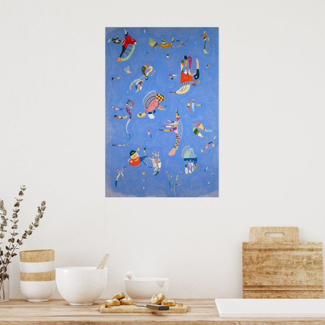 Himmelblau | Kandinsky | Poster (Küche)