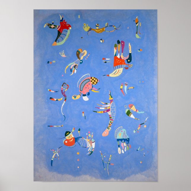 Himmelblau | Kandinsky | Poster (Vorne)