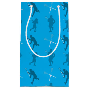 Himmelblau Lacrosse-Silhouetten Kleine Geschenktüte