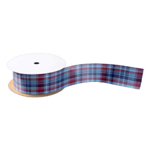 Himmelblau Navy Burgund Vornehme Madras Satinband