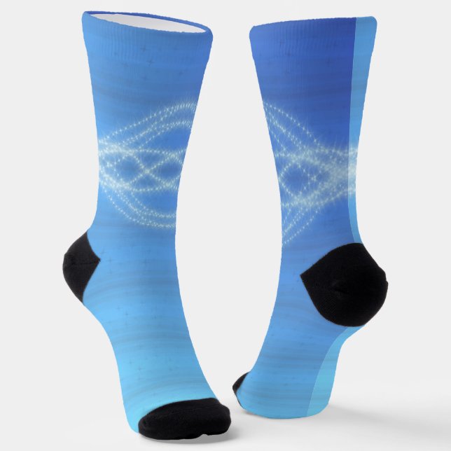 Himmelblau Socken (Gewinkelt)