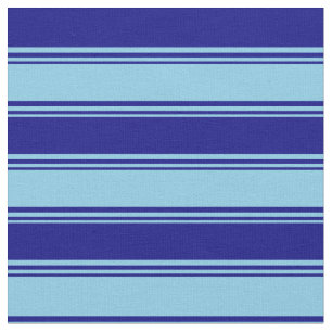 Himmelblau und blau gestrichen/Linke Muster Stoff