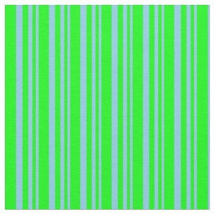 Himmelblau und Limon farbige Streifen Muster Stoff