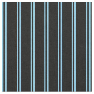 Himmelblau und schwarz farbige Streifen/Linienmust Stoff