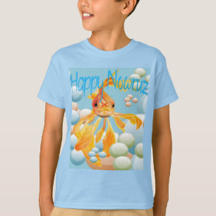 Himmelblau Wünsche Frohes Nowruz Goldfisch T-Shirt