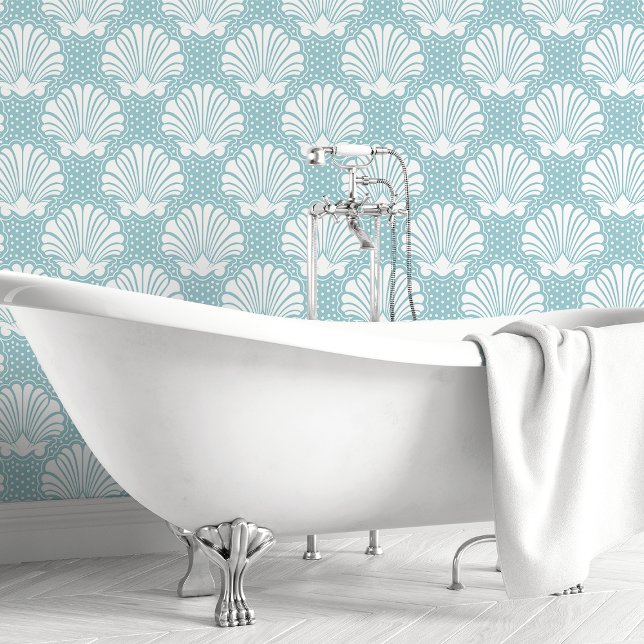 Himmelblaue Muschel  Tapete (Von Creator hochgeladen)