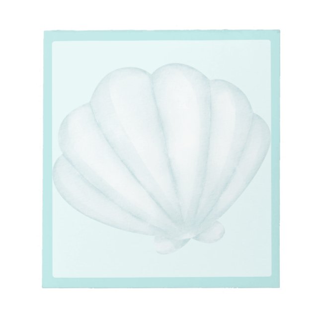 Himmelblaue Schale Notizblock (Vorderseite)