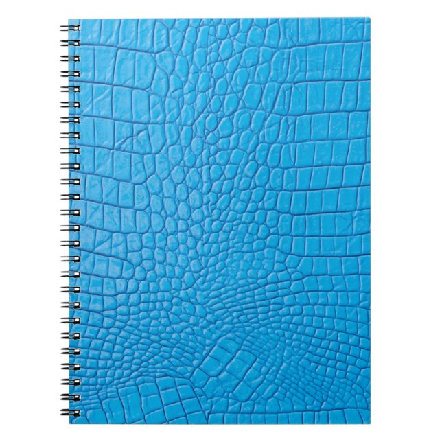Himmelblaues Leder  Notizblock (Vorderseite)