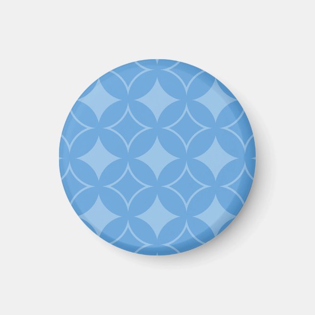 Himmelblaues Shippo-Muster Magnet (Vorne)