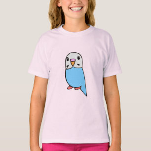 Himmelblaues Sittich-T-Shirt T-Shirt