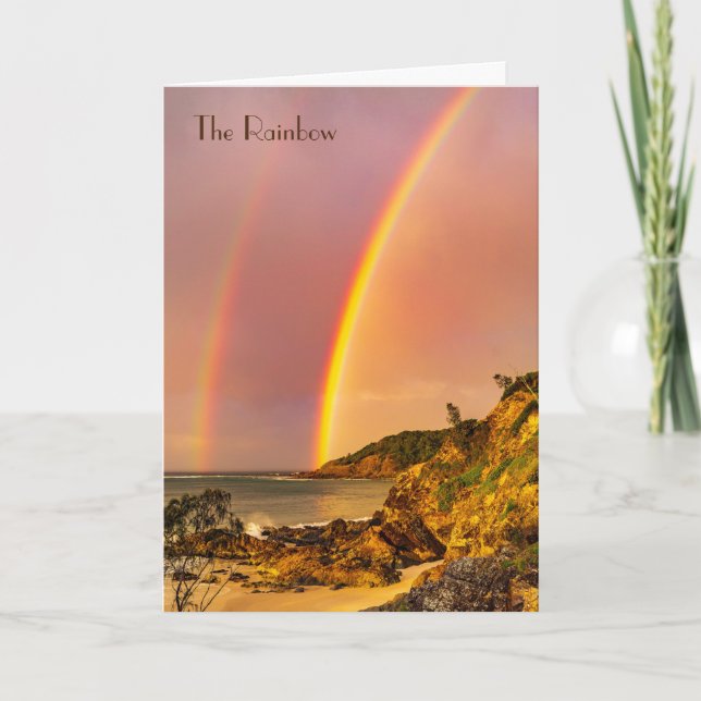 Himmelbrücken, das Regenbogengedicht Karte (Vorderseite)