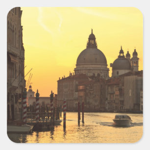 Himmelfarben bei Sonnenaufgang nahe San Maria Del Quadratischer Aufkleber