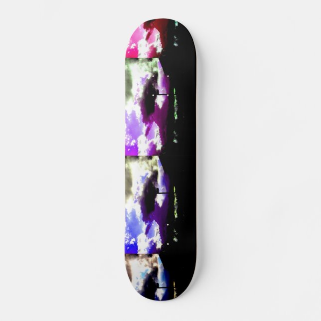 Himmelfarben Skateboard (Vorderseite)
