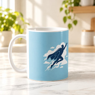 Himmelgebundene Helden-Silhouette-Tasse Kaffeetasse