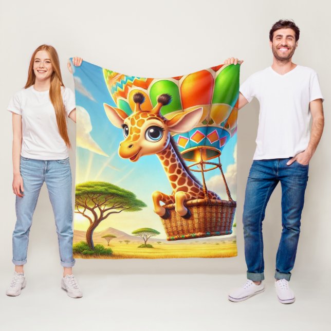 Himmelgebundene Safari Fleecedecke (Beispiel)