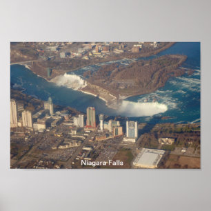 Himmelhohe Ansicht von Niagara Falls Poster