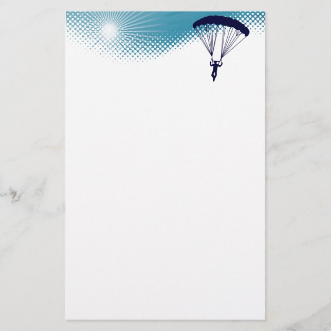 himmelhohes Skydiving Briefpapier (Vorderseite)